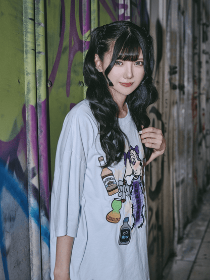 推し愛×GALFYコラボTシャツ(WHITE)